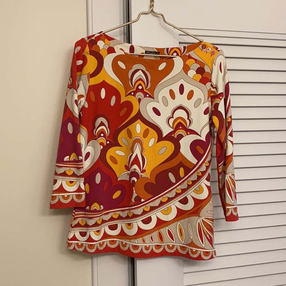 J. McLaughlin boat neck top, size M